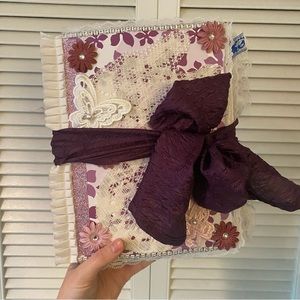 Purple Floral & Lace Junk Journal